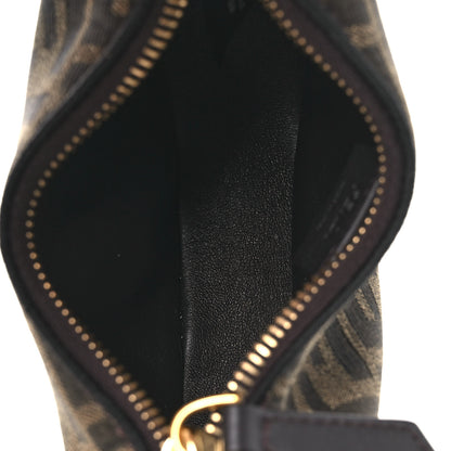 Fendi Fabric Jacquard FF 1974 Nano Fendigraphy Hobo Charm Tobacco Moro 5 of 10