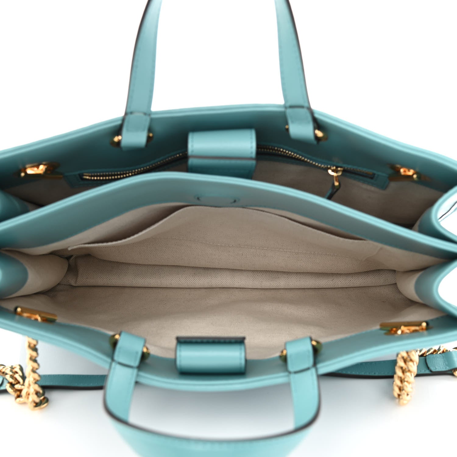 Gucci Straw Azalea Calfskin Medium Horsebit 1955 Tote Bag Dusty Azure Black 6 of 9