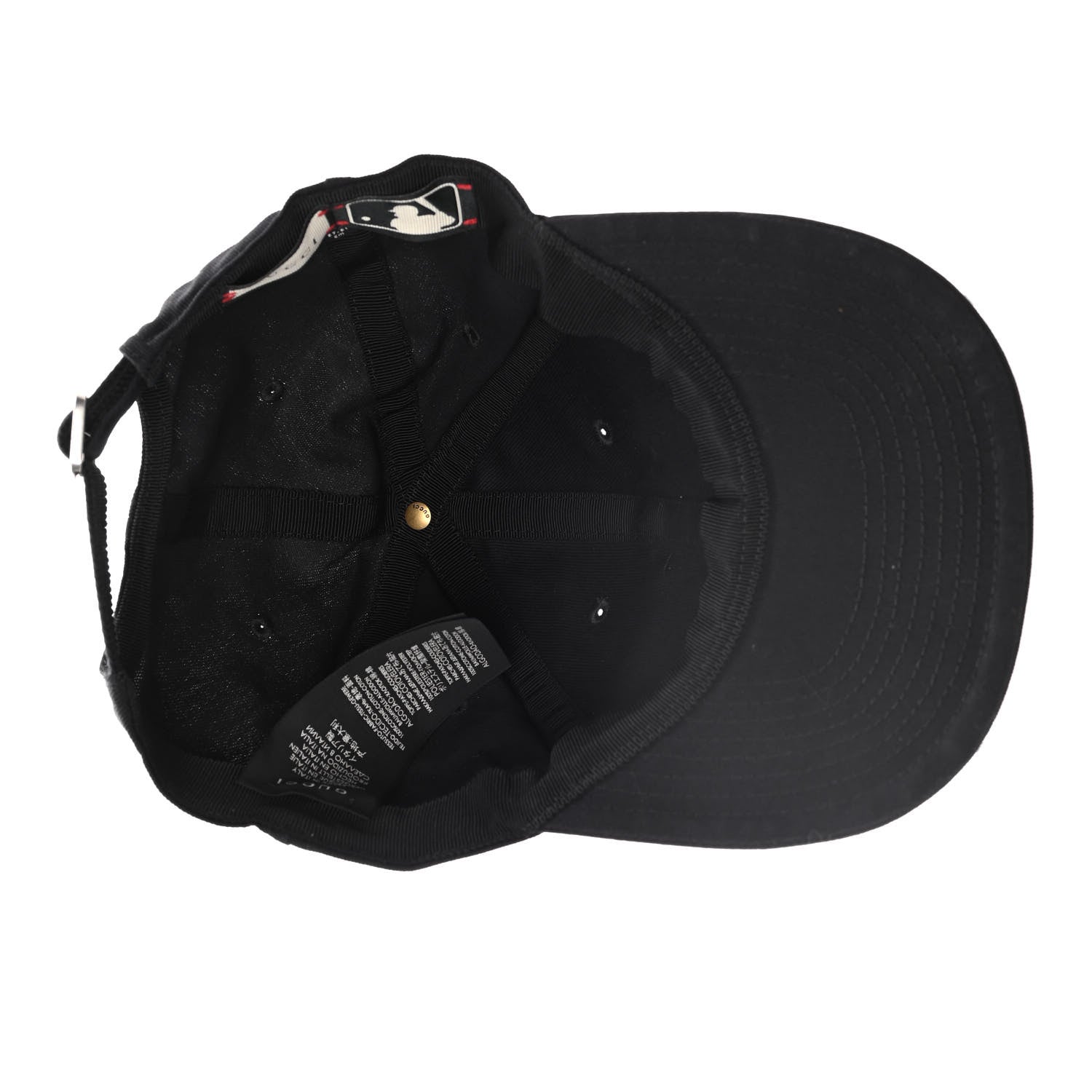 Gucci X MLB Cotton NY Yankees Baseball Hat 57-61 Black 5 of 9