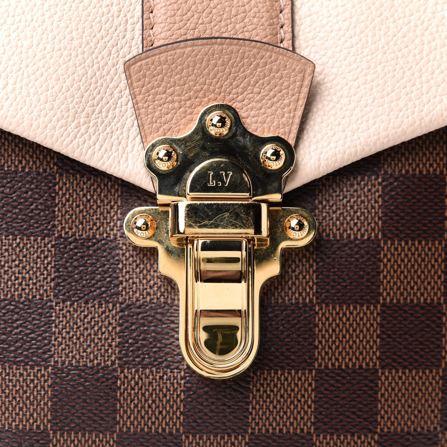 Damier Ebene Clapton Backpack Creme