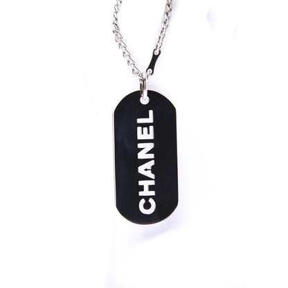 Chanel Dog Tag Key Charm Silver 4 of 12