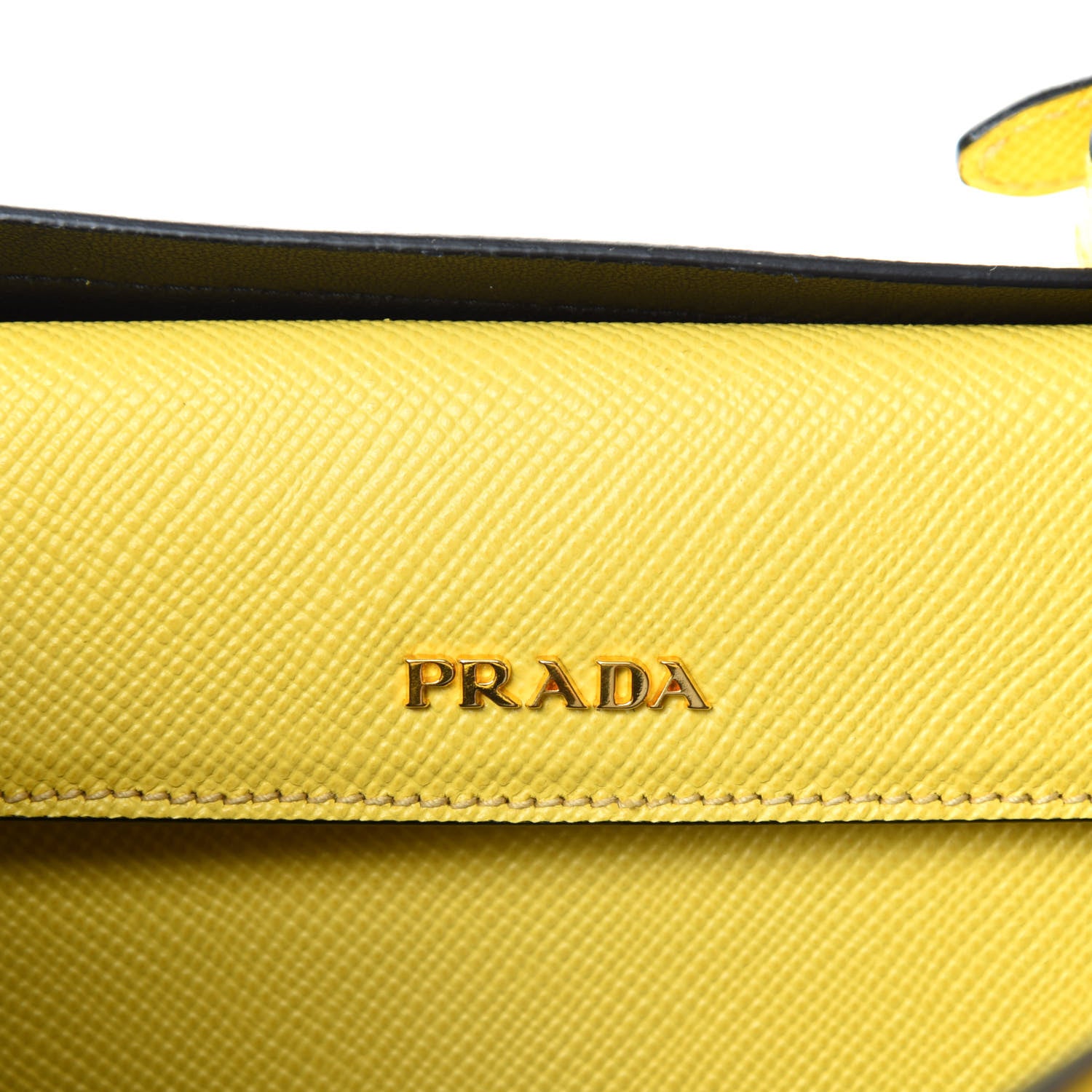 Prada Saffiano Cuir Medium Double Bag Girasole 8 of 10