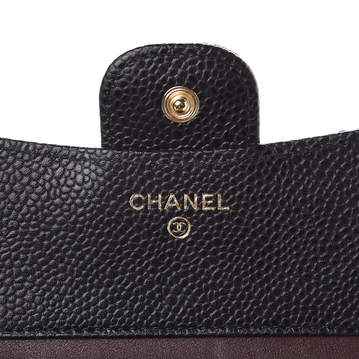 Chanel Caviar Quilted Compact Flap Wallet Black 6 of 9