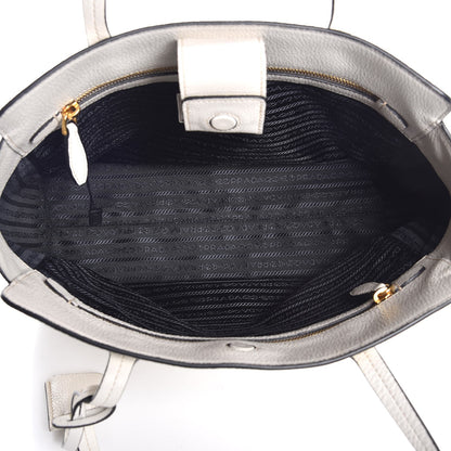 Prada Vitello Daino Shopping Tote Talco 5 of 8