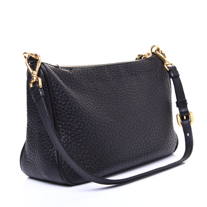 Prada Vitello Daino Pochette Bag Black 3 of 9