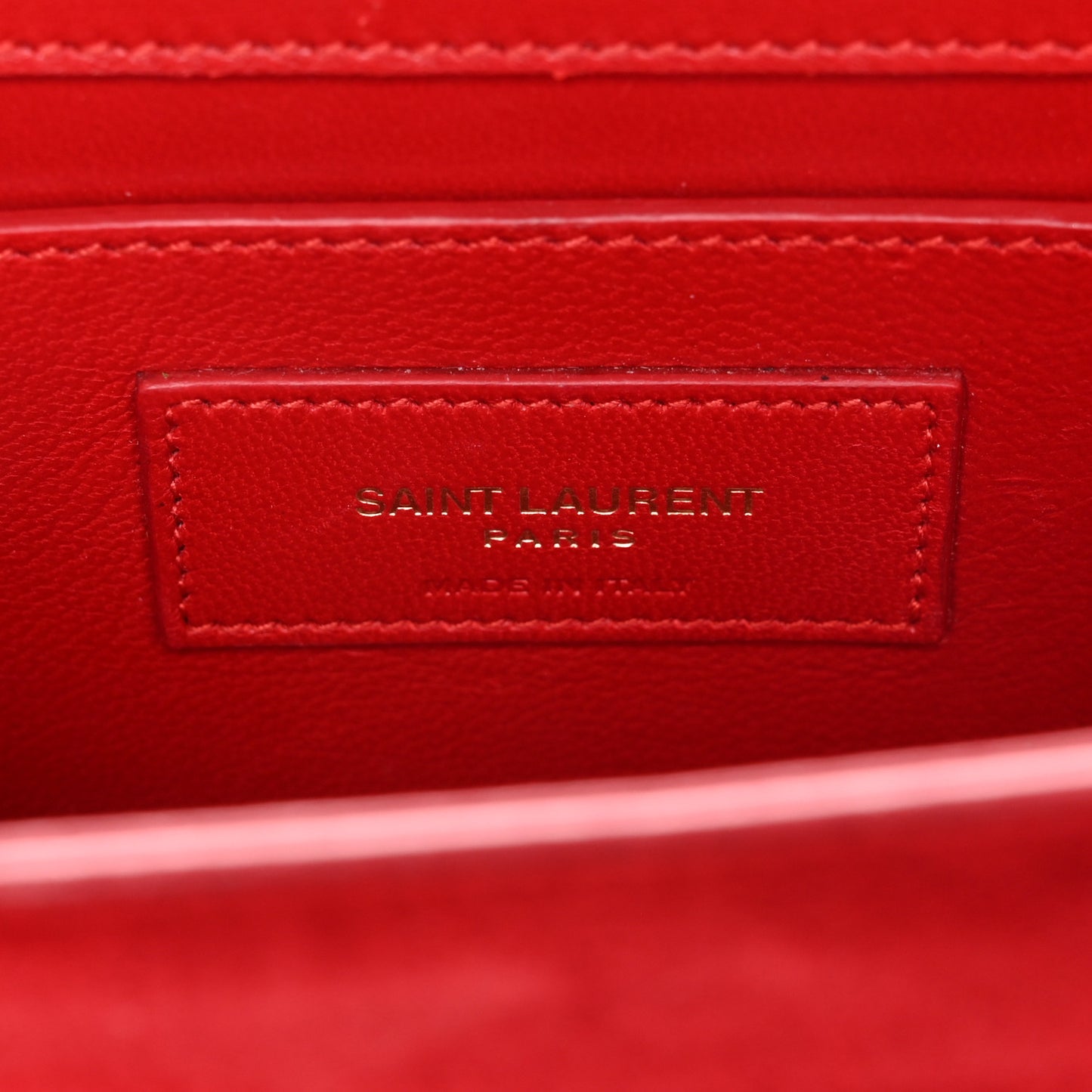 Suede Small Classic Monogram Kate Tassel Satchel Red