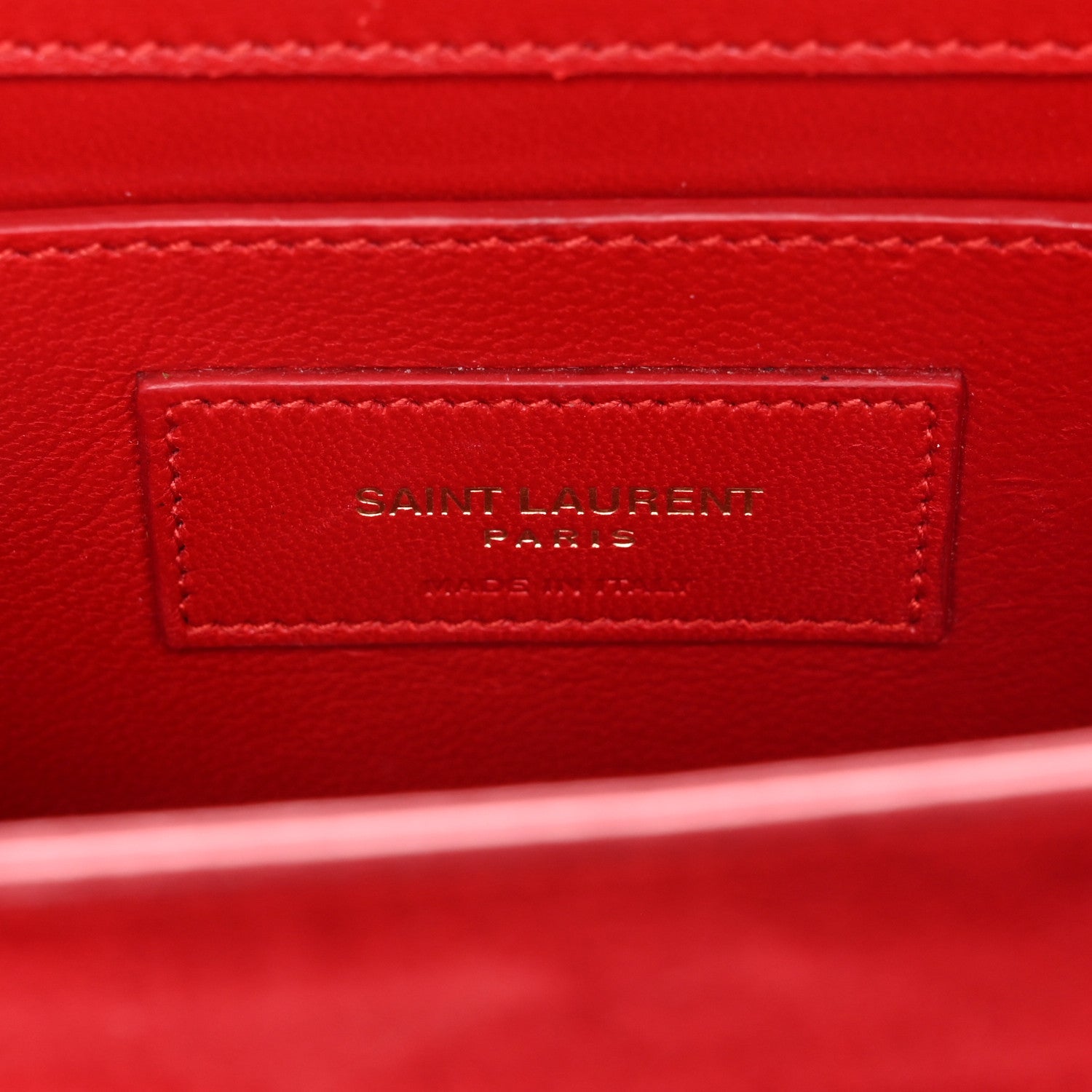 Saint Laurent Suede Small Classic Monogram Kate Tassel Satchel Red 7 of 12