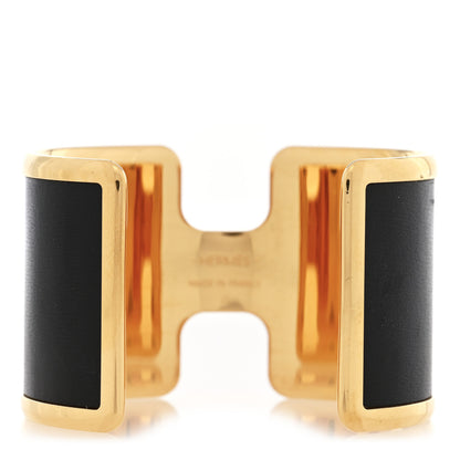 Hermes Box Olympe Cuff Bracelet Black 3 of 4