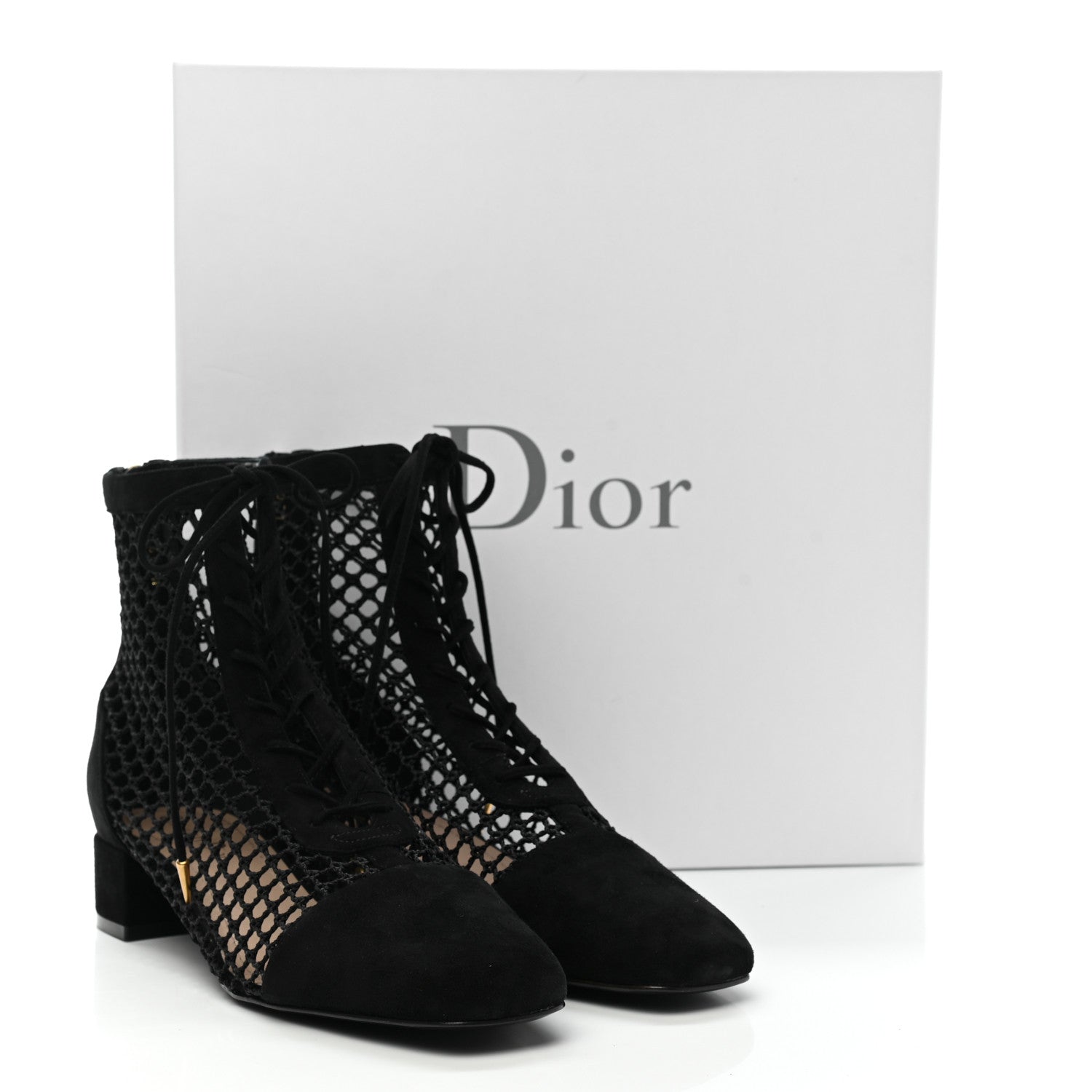 Christian Dior Suede Resille Naughtily-D 30mm Ankle Boots 40 Black 10 of 10