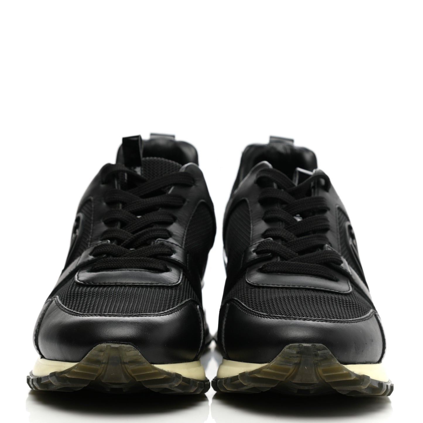 Calfskin Run Away Sneakers 36 Black