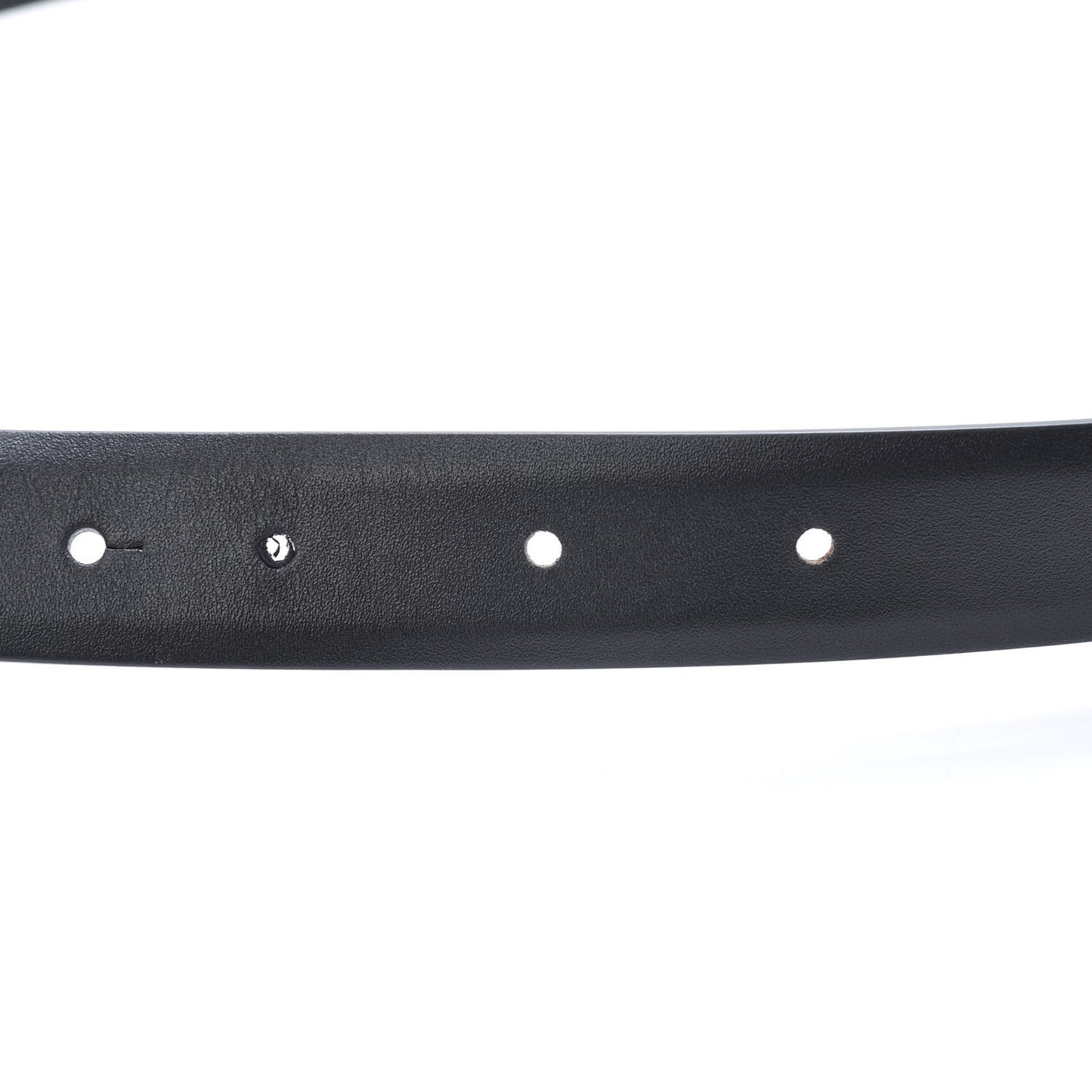 Calfskin CC Chain Logo Belt 90 36 Black