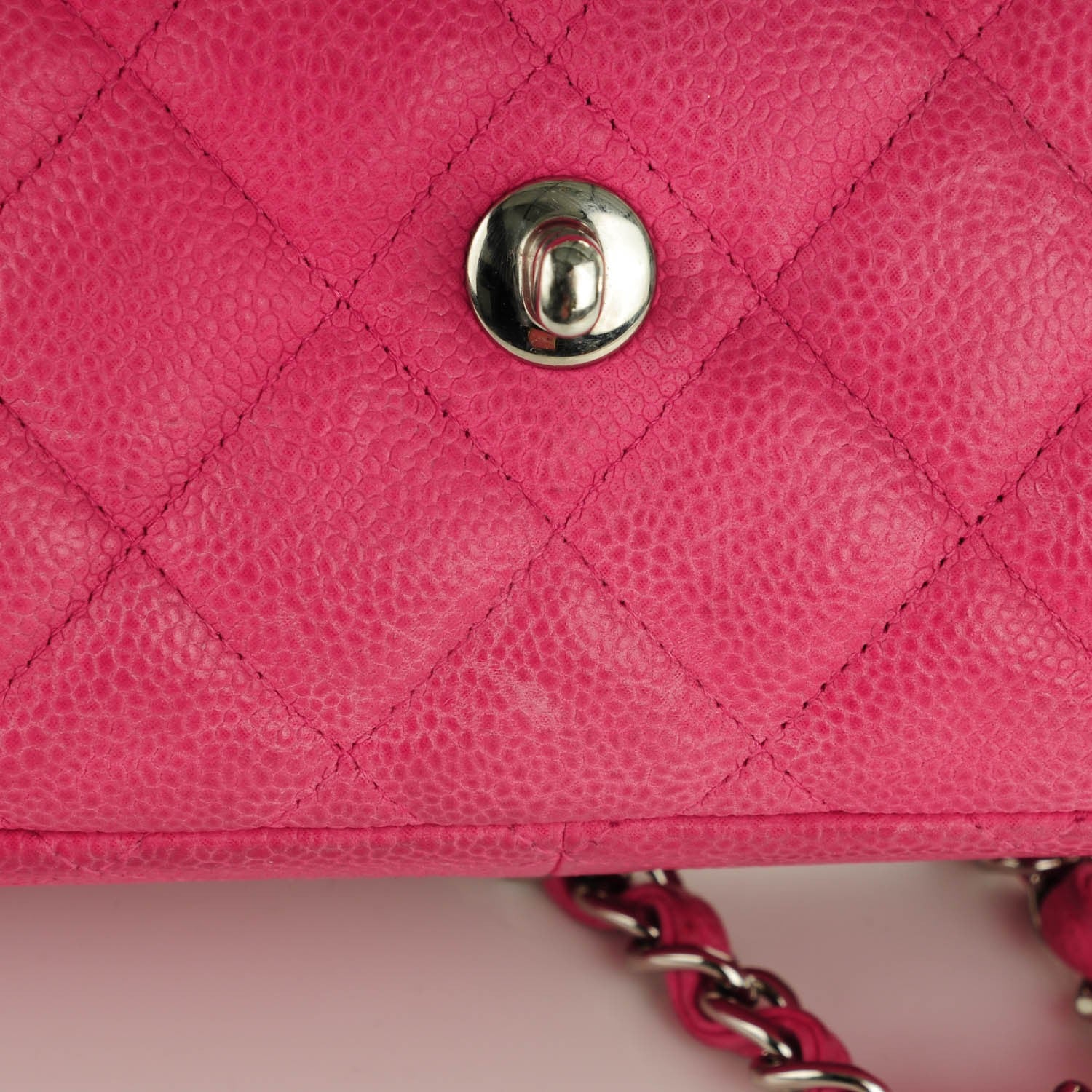 Chanel Iridescent Caviar Quilted Jumbo Double Flap Pink 20 of 21