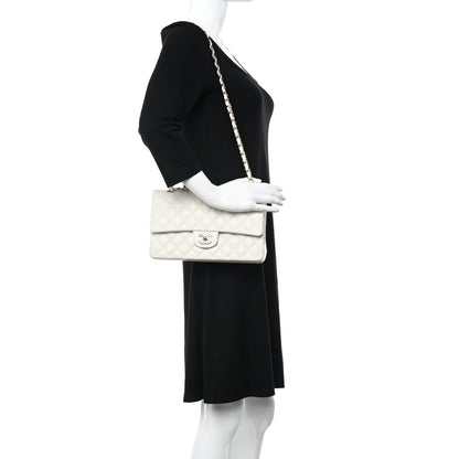 Chanel Caviar Quilted Medium Double Flap White 2 of 11