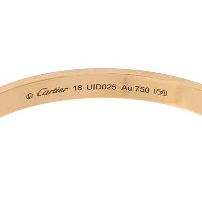 Cartier 18K Yellow Gold LOVE Cuff Bracelet 18 3 of 4