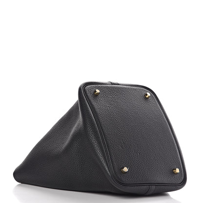 Hermes Taurillon Clemence Picotin Lock 22 MM Black 4 of 10