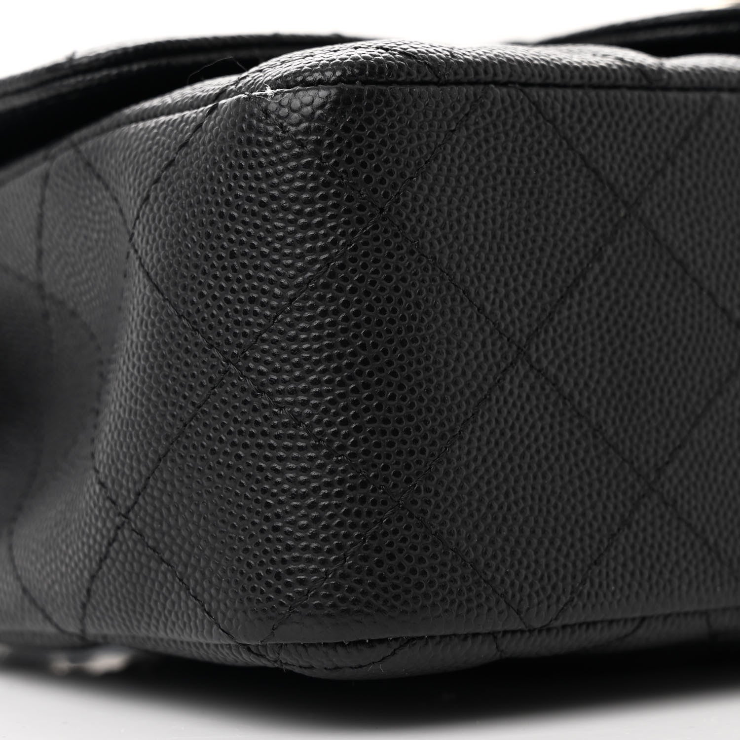 Chanel Caviar Quilted Mini Rectangular Flap Black 9 of 10