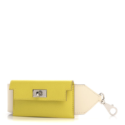 Hermes Swift Epsom Pocket Kelly Shoulder Strap Nata Lime 1 of 5