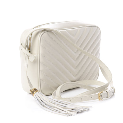 Saint Laurent Calfskin Matelasse Monogram Lou Camera Bag Crema Soft 4 of 13