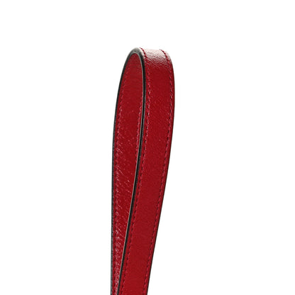 Gucci Glazed Calfskin Matelasse Heart Mini GG Marmont Round Shoulder Bag Romantic Cerise 12 of 13