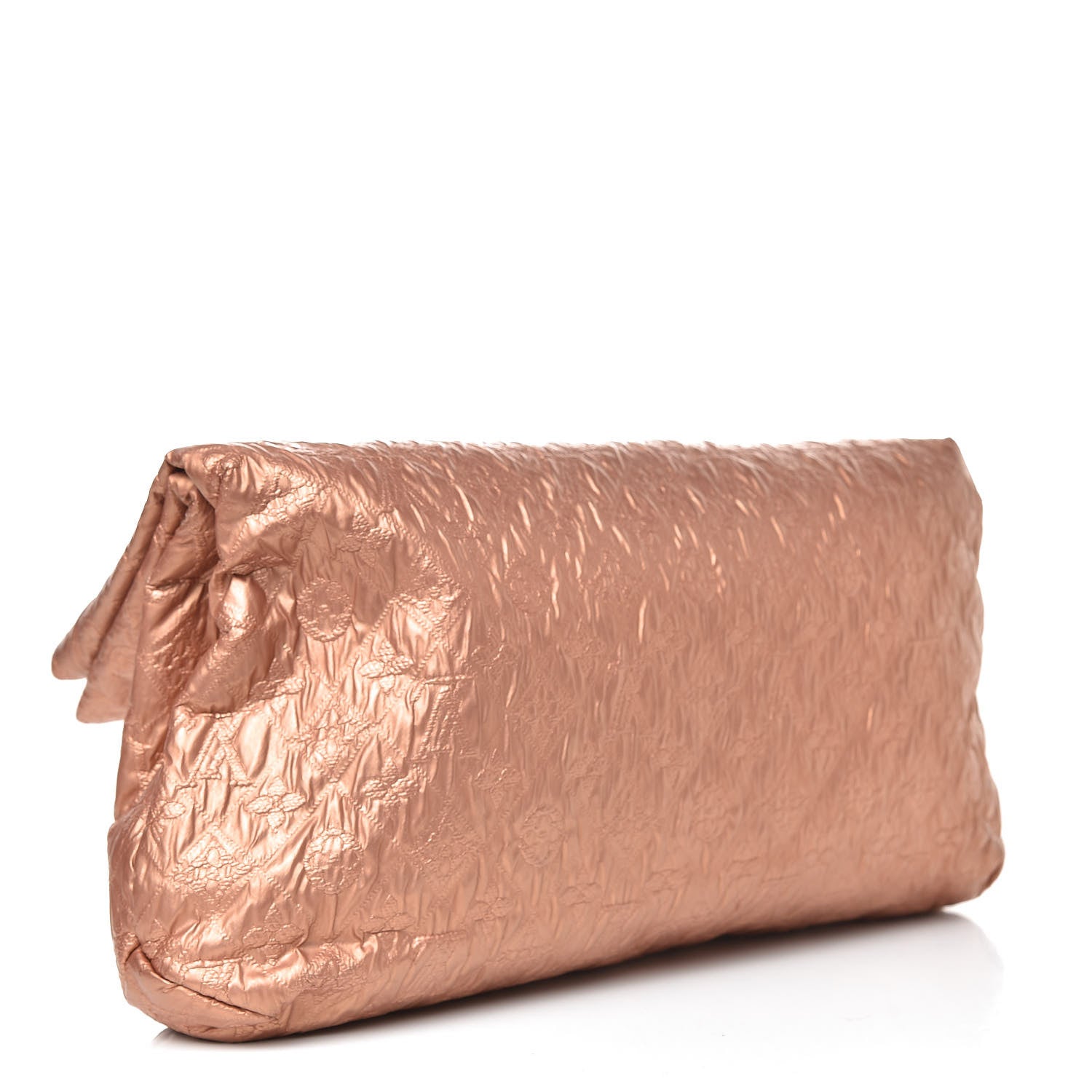Louis Vuitton Jacquard Quilted Monogram Limelight Clutch GM Rose Gold 3 of 15