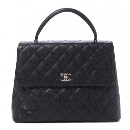 Chanel Caviar Quilted Jumbo Kelly Flap Black 1 of 10