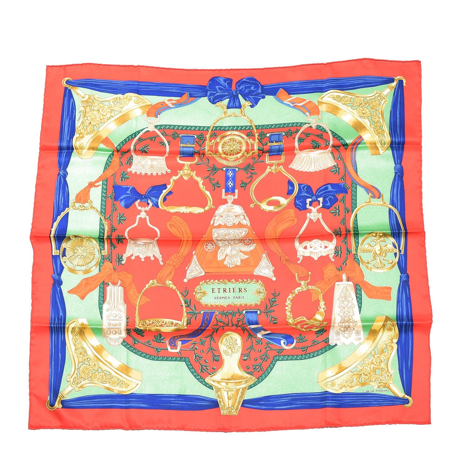 Hermes Silk Etriers Scarf 65 1 of 6
