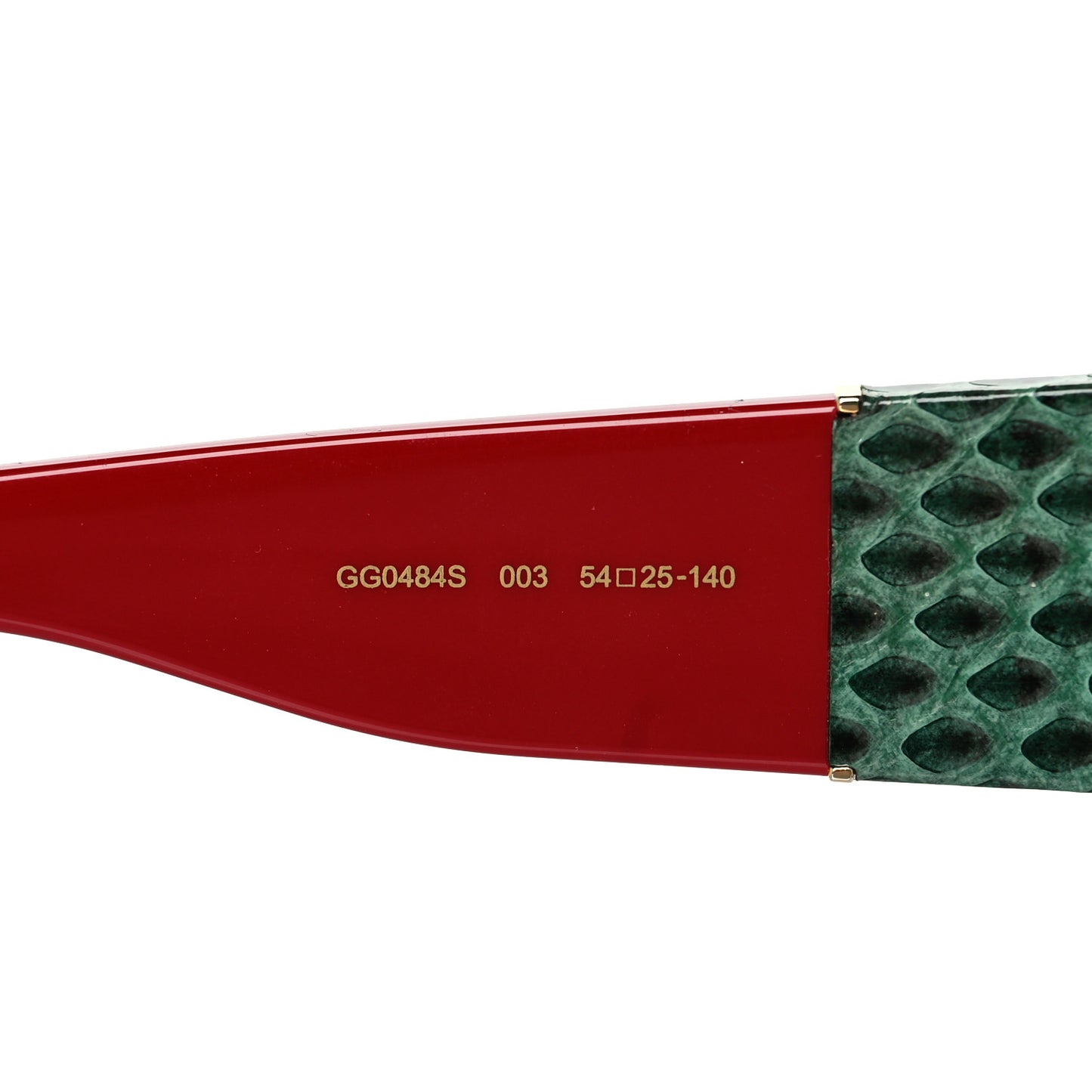 Snakeskin Acetate Square Sunglasses GG0484S Multicolor