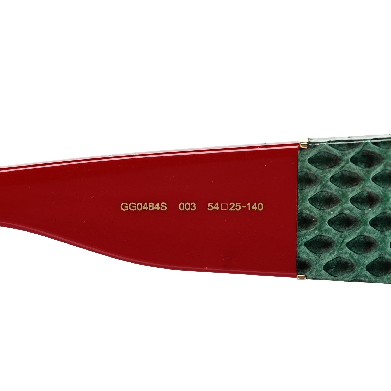 Gucci Snakeskin Acetate Square Sunglasses GG0484S Multicolor 5 of 8