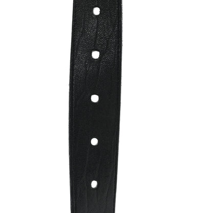Saint Laurent Calfskin Monogram Square Buckle Belt 85 34 Black 5 of 6