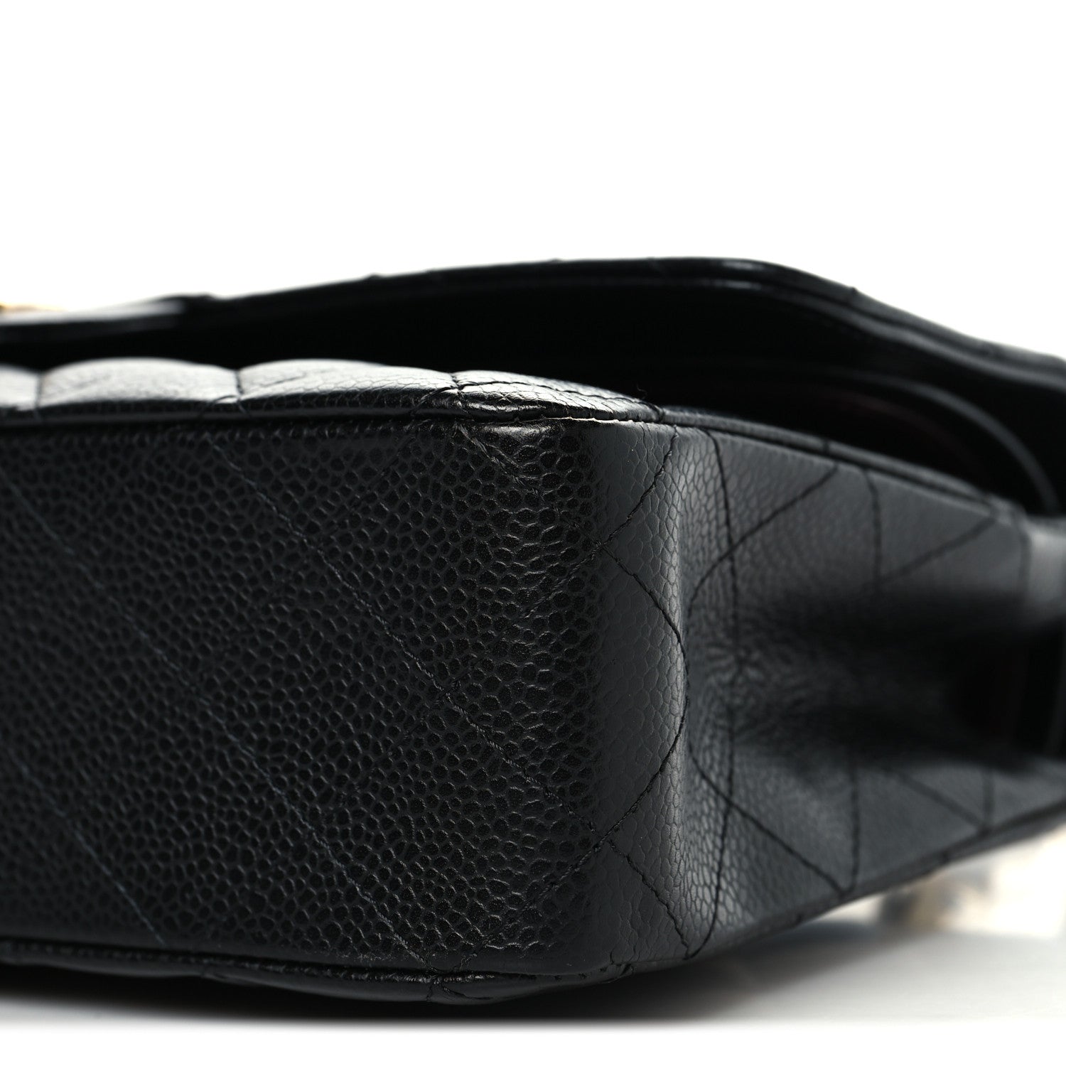 Chanel Caviar Quilted Medium Double Flap Black 10 of 11