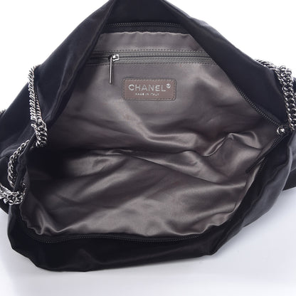 Chanel Satin Large Bow Bag Black 5 of 9