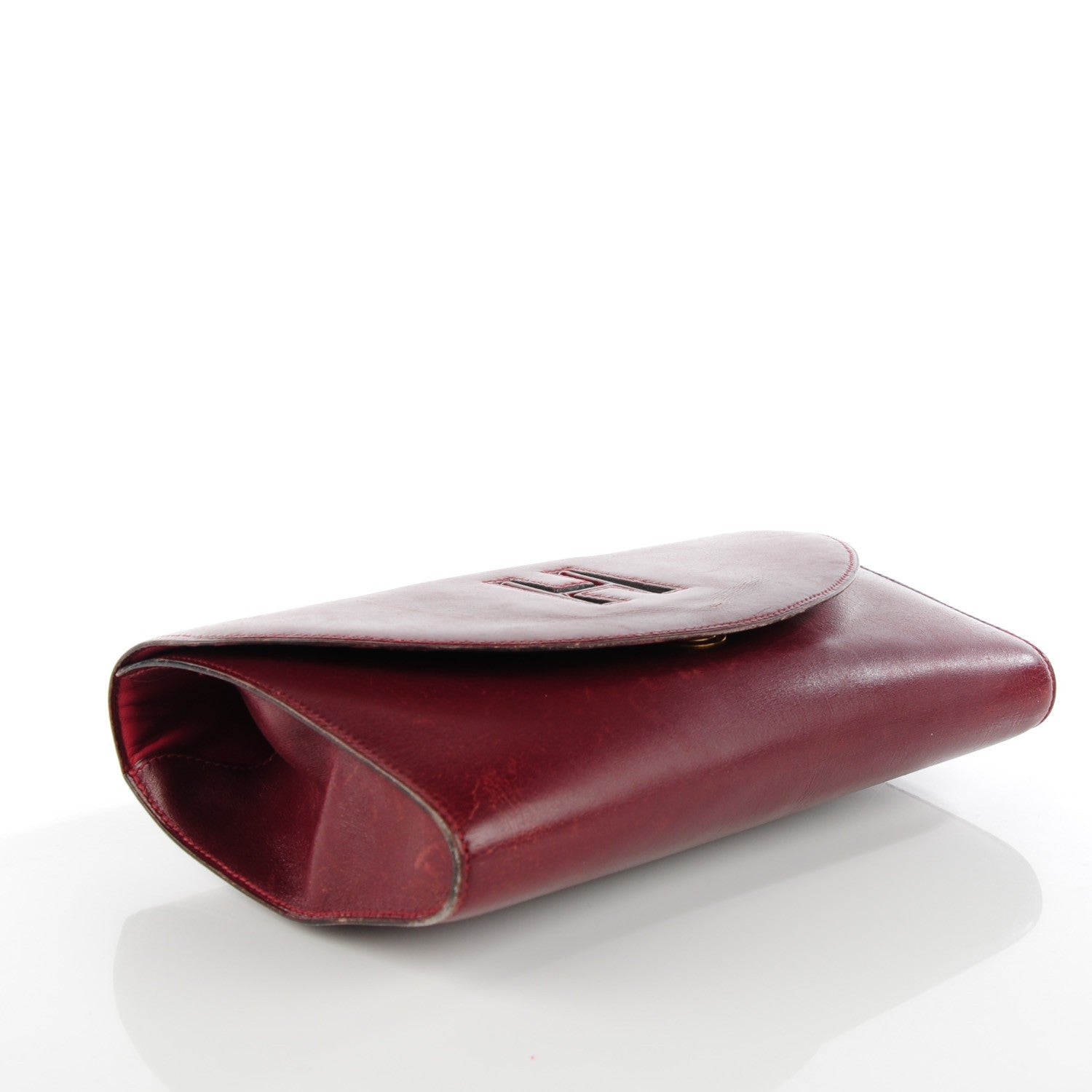 Hermes Box Gaine Clutch Rouge H 8 of 13