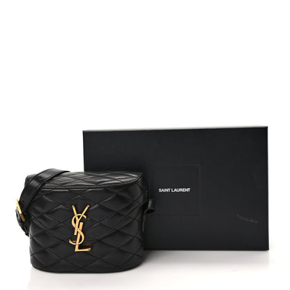Saint Laurent Lambskin Matelasse Monogram June Box Bag Black 8 of 8