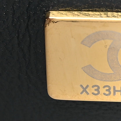 Chanel Lambskin Metal Quilted Twist Top Handle Flap With Chain Black 7 of 10