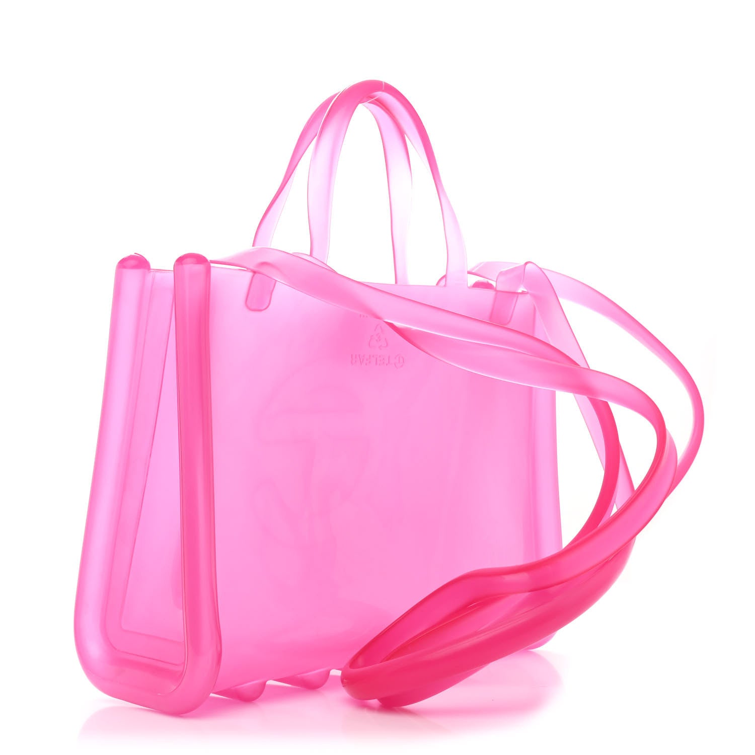Telfar x MELISSA Jelly Medium Shopping Bag Clear Pink 3 of 9