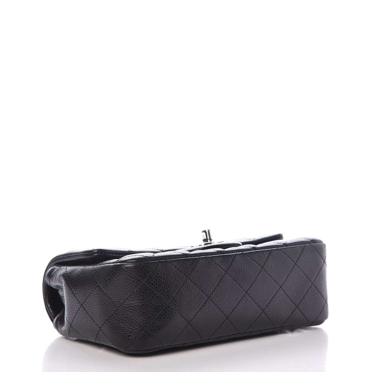 Caviar Quilted Mini Rectangular Flap Black
