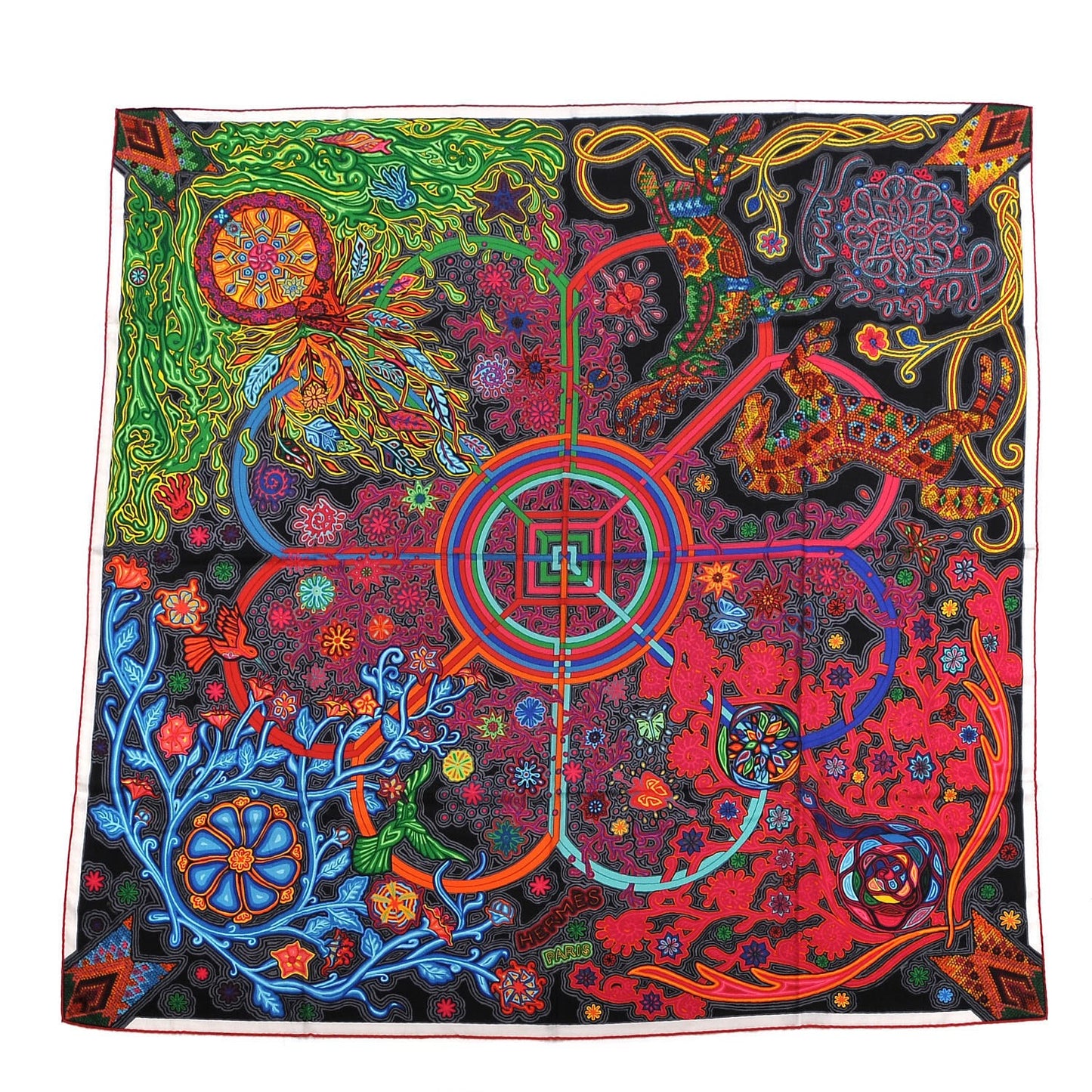 Cashmere Silk L'Arbre Du Vent Shawl 140