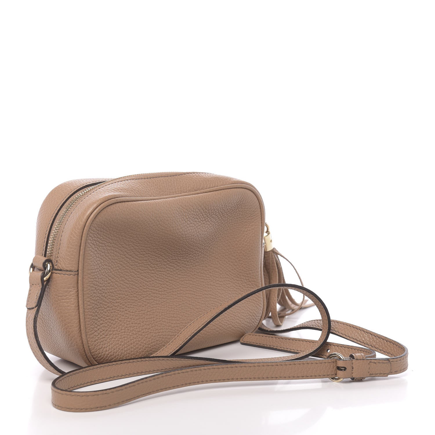 Gucci Pebbled Calfskin Small Soho Disco Bag Rose Beige 3 of 10