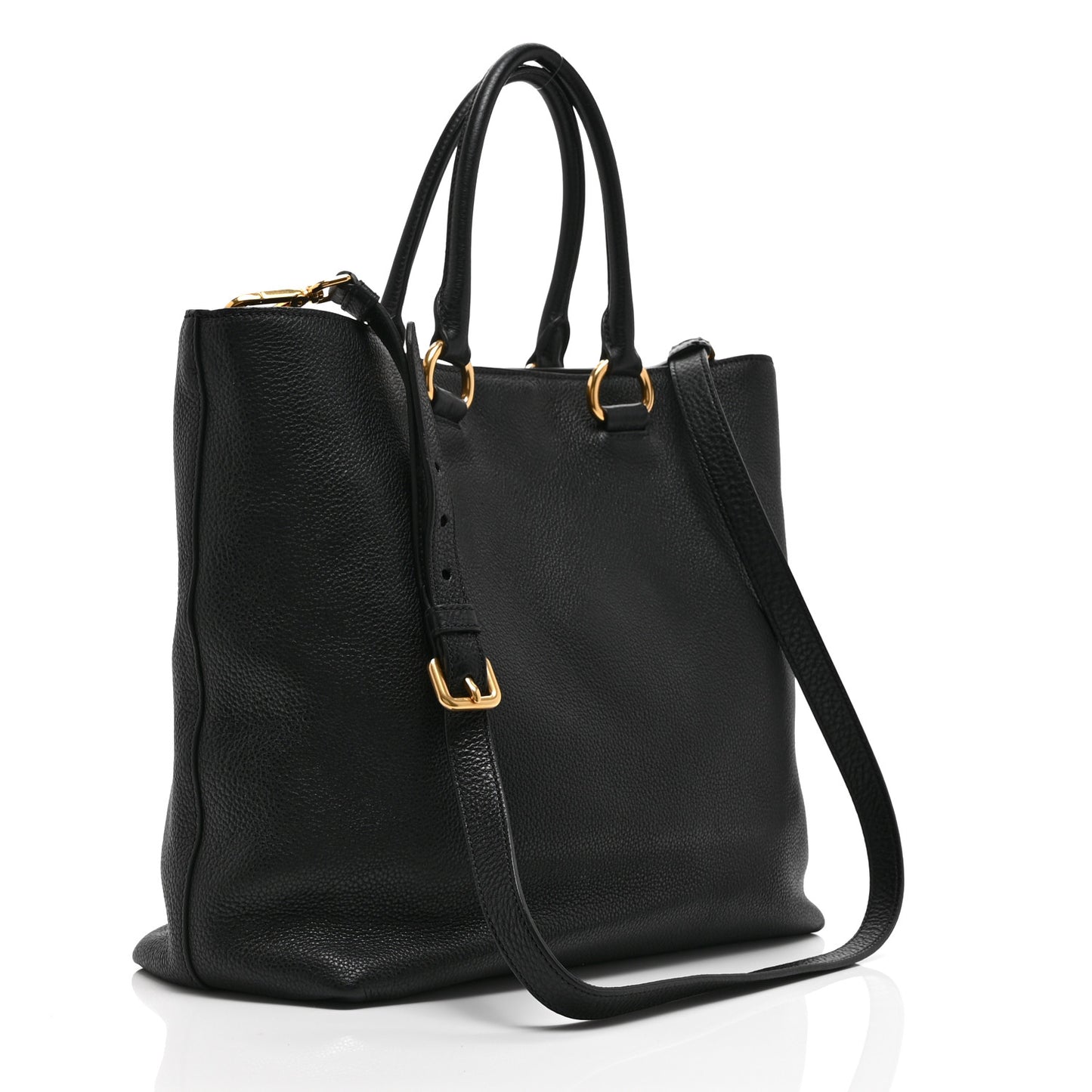 Vitello Phenix Tote Black