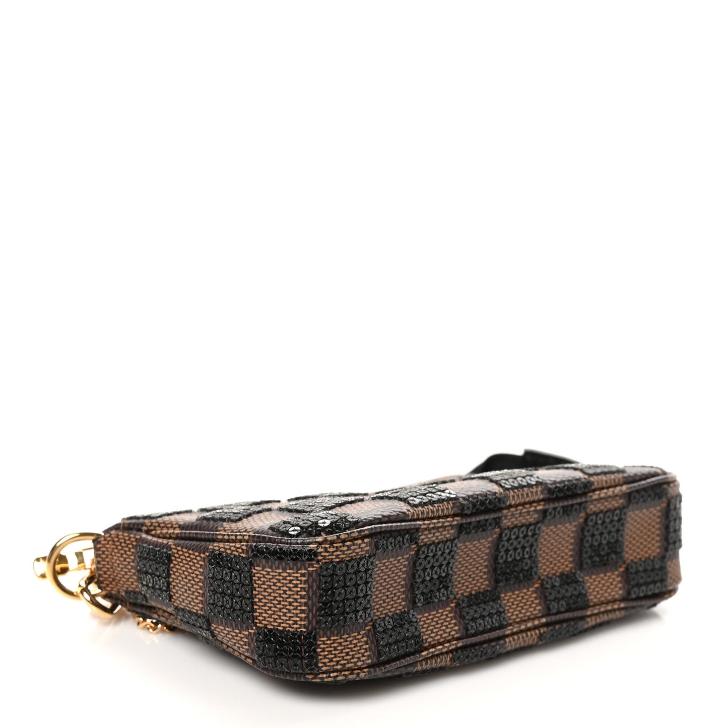 Damier Paillettes Mini Pochette Accessories Black