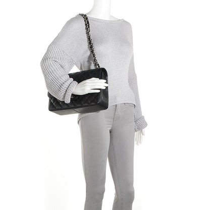 Chanel Caviar Quilted Jumbo Double Flap Black 2 of 9