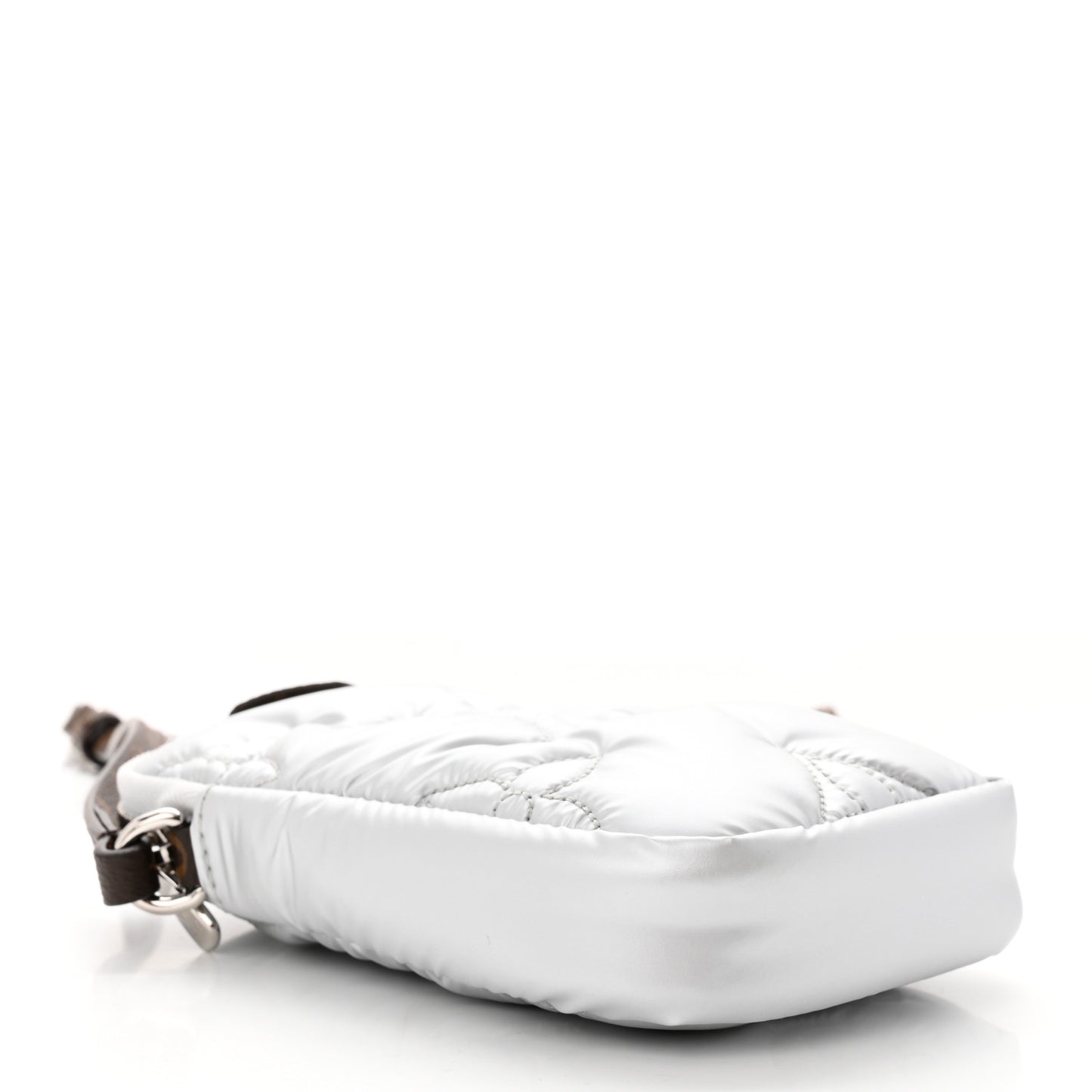 Econyl Monogram Pillow Phone Pouch Silver