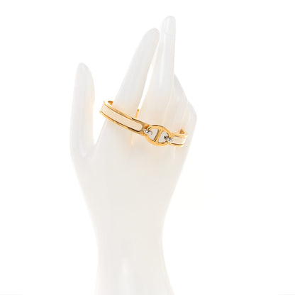 Hermes Enamel Mini Farandole Clic Chaine D'Ancre Bracelet Creme 2 of 6