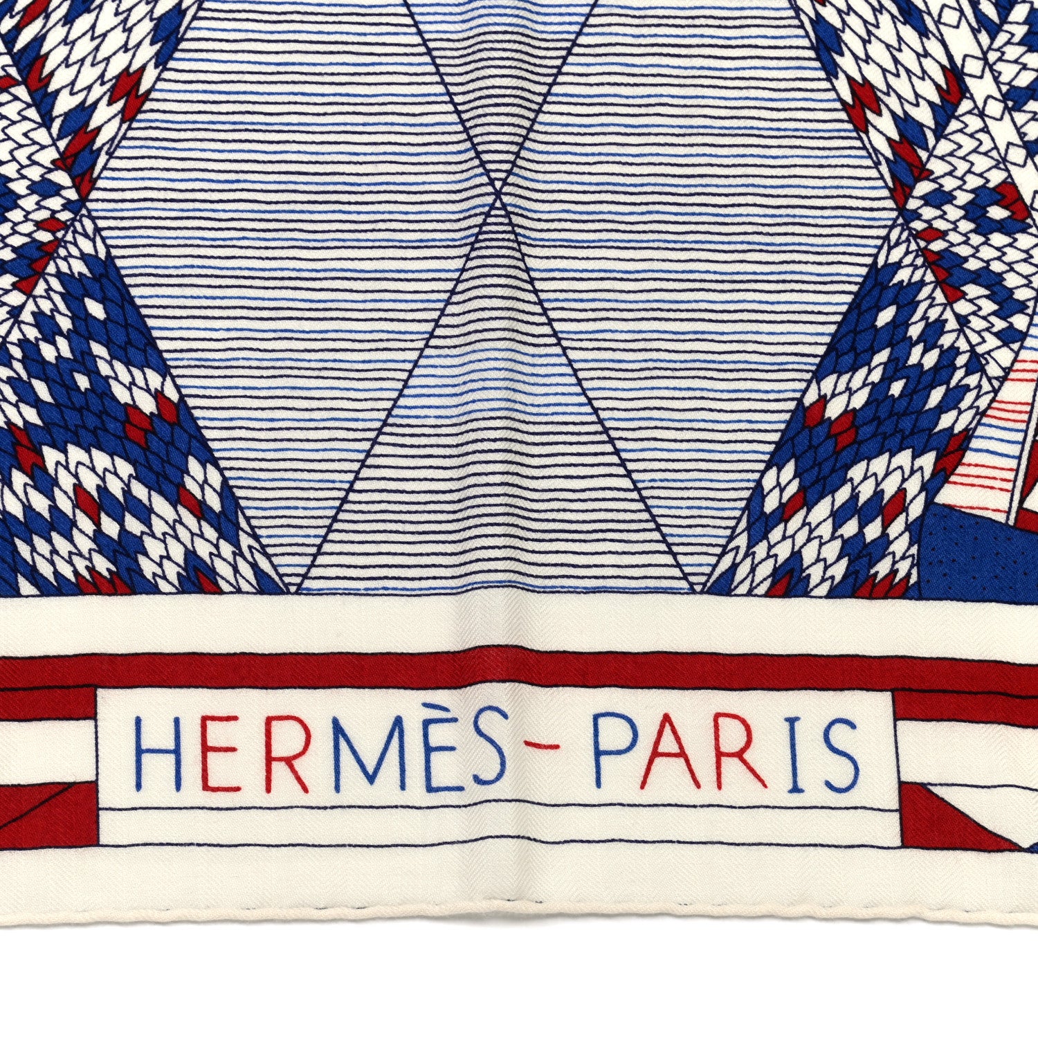 Hermes Cashmere Silk Patchwork Horse Shawl 140 2 of 7