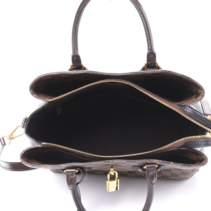 Louis Vuitton Cuir Taurillon Damier Ebene Normandy Black 4 of 14