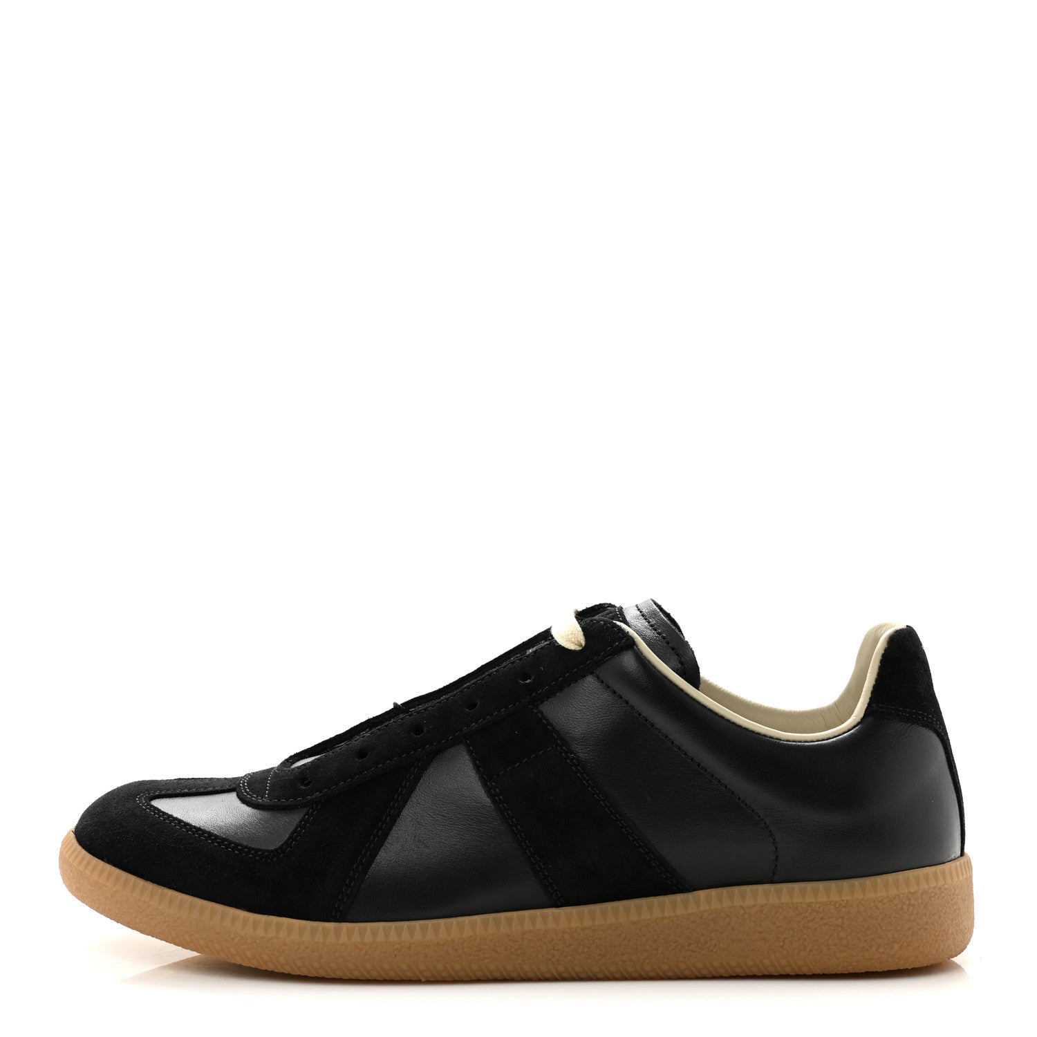Maison Margiela Nappa Suede Mens Replica Sneakers 41.5 Black 1 of 10