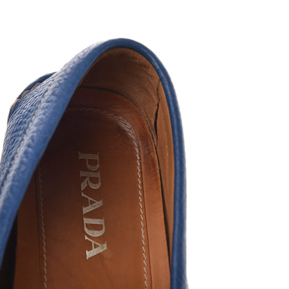 Prada Vitello Daino Loafers 8 Cobalto 15 of 15