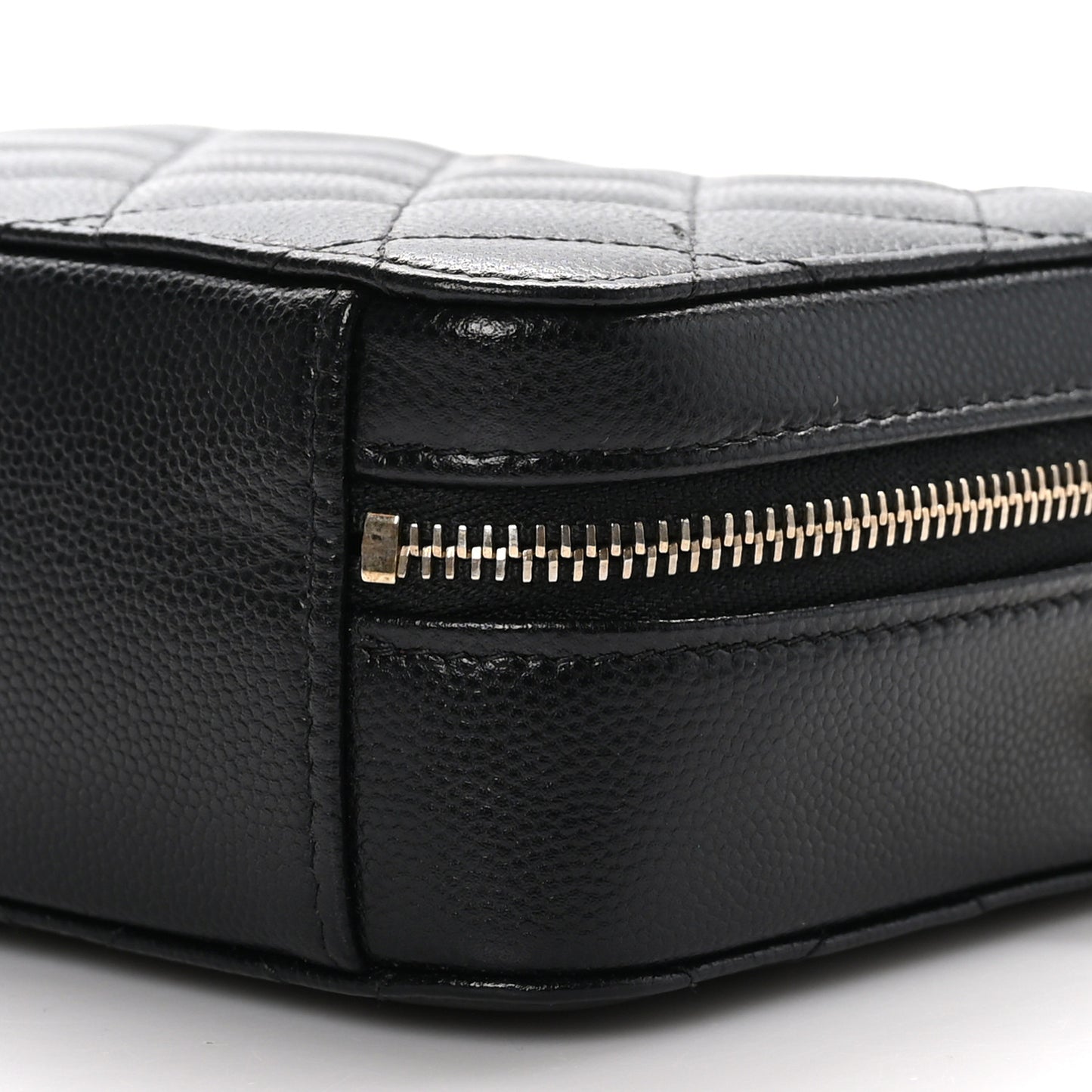 Caviar Quilted Camera Bag Black