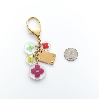 Louis Vuitton Resin Candy Fleurs Bag Charm Multicolor 2 of 3