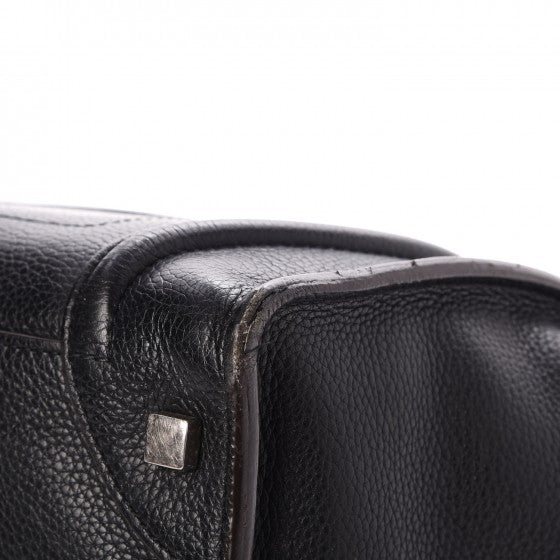 Celine Drummed Calfskin Mini Luggage Black 15 of 18